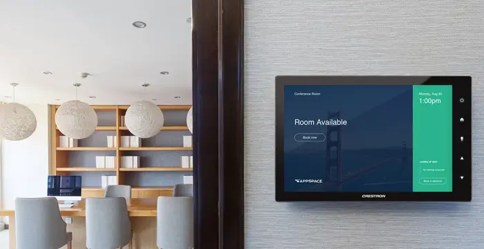 crestron room booking