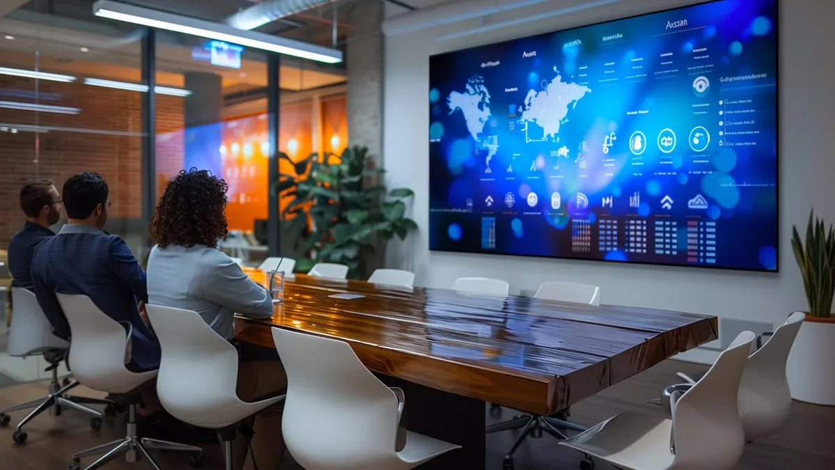 led schermen voor op kantoor