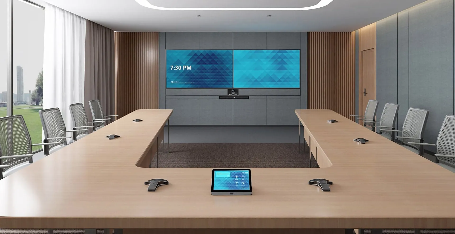 Yealink teams room boardroom